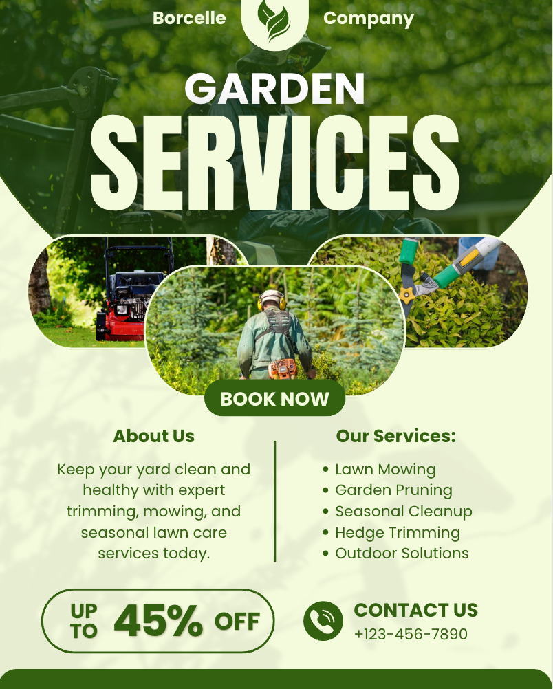 Lawn Care Marketing Bundle (Editable Canva Templates)