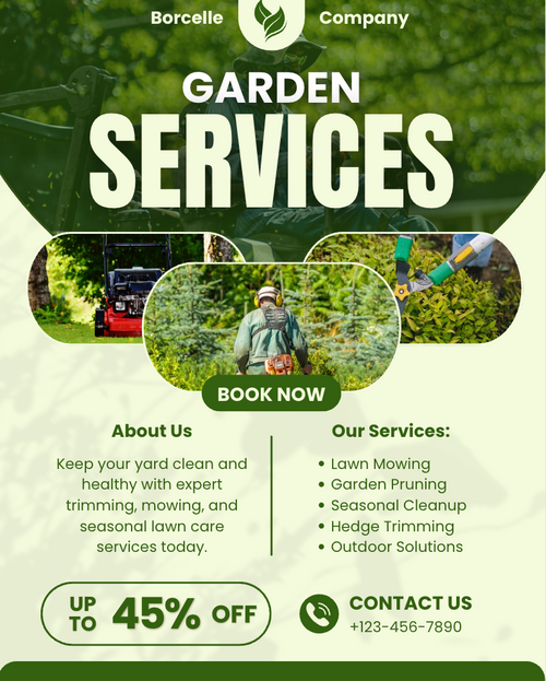 Lawn Care Marketing Bundle (Editable Canva Templates)