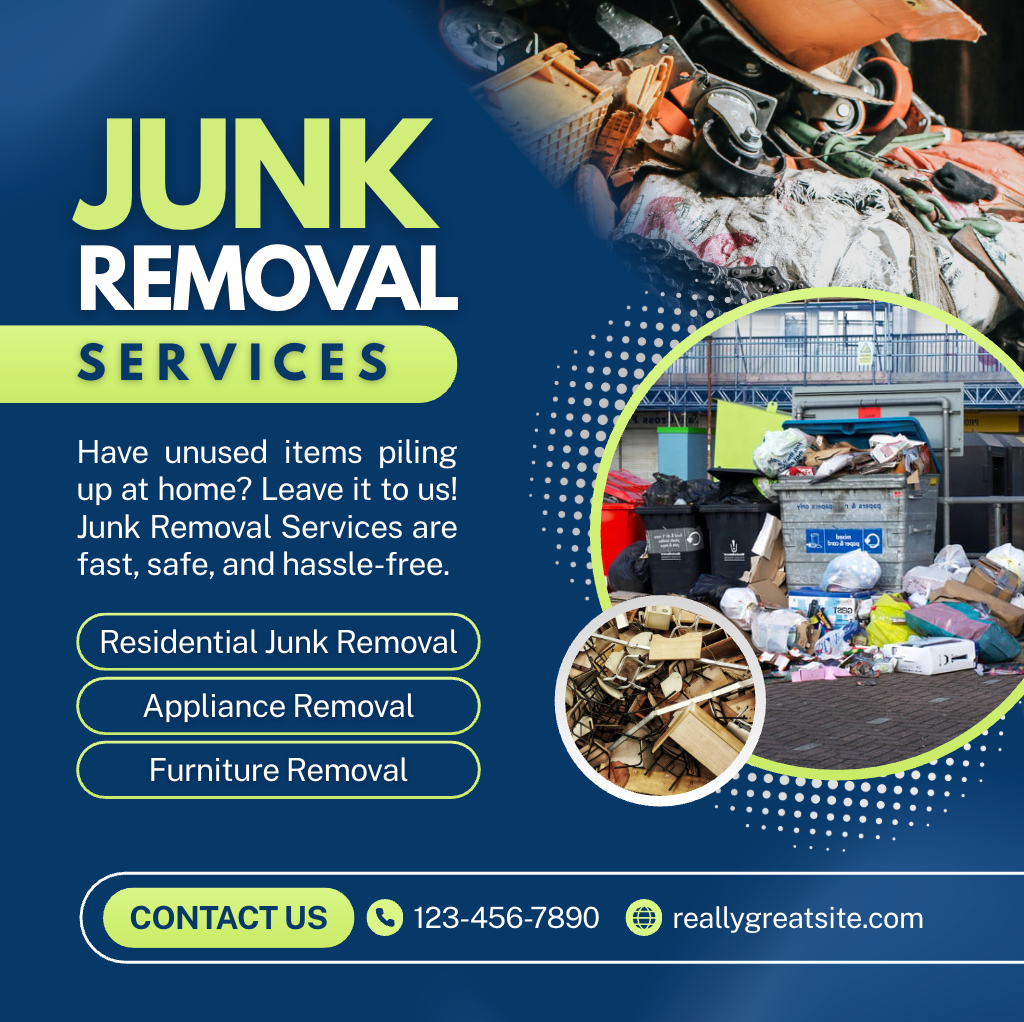 Junk Removal Marketing Bundle (Fully Editable in Canva)